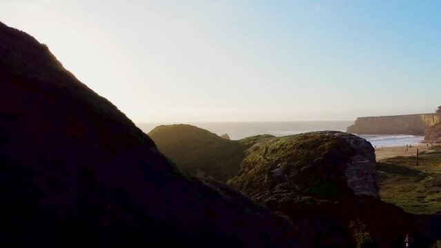 California Ocean Sunset Drone