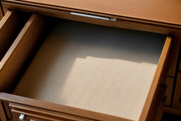 Obraz na płótnie Canvas A desk drawer opening into a hidden treasure trove