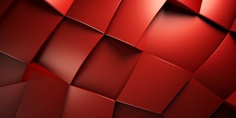 Fototapeta na wymiar Red shine geometric shape background. AI Generated