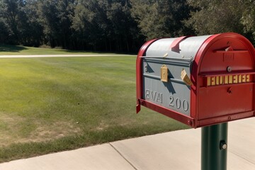 A mailbox flag lifting to release a fluttering wave of love letters