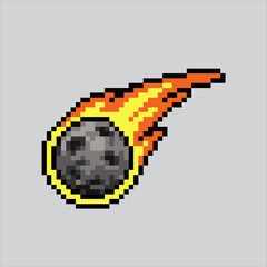Pixel art illustration Meteor. Pixelated Meteor. Meteor space icon pixelated
for the pixel art game and icon for website and video game. old school retro.