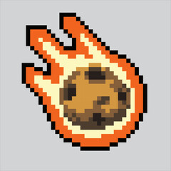 Pixel art illustration Meteor. Pixelated Meteor. Meteor space icon pixelated
for the pixel art game and icon for website and video game. old school retro.