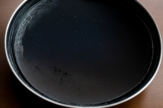 An inkwell s spill transforming into a midnight sky of stars