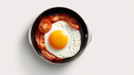 fried eggs on a plate HD 8K wallpaper Stock Photographic Image