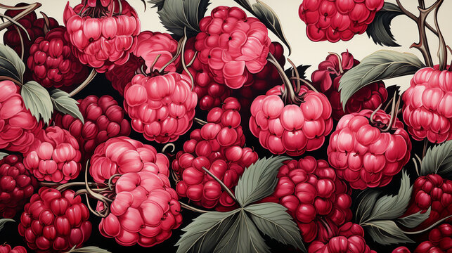 bunch of berries HD 8K wallpaper Stock Photographic Image