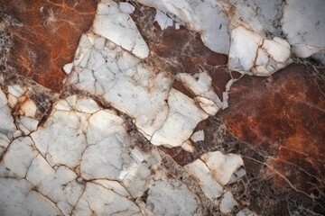 A close-up of gritty stone texture in the background with an Italian marble slab polished natural granite marble used to produce ceramic wall tiles.
