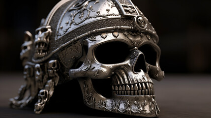 skull of the dead HD 8K wallpaper Stock Photographic Image