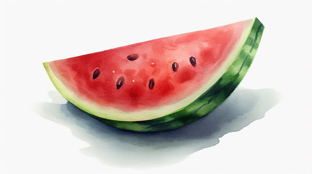 watermelon isolated  HD 8K wallpaper Stock Photographic Image