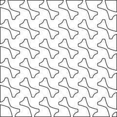 Stylish texture with figures from lines. Diagonal pattern.Abstract texture for textile, fabric, wallpaper, wrapping paper.Black and white geometric wallpaper.