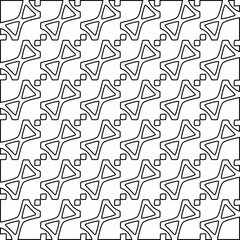 Stylish texture with figures from lines. Diagonal pattern.Abstract texture for textile, fabric, wallpaper, wrapping paper.Black and white geometric wallpaper.