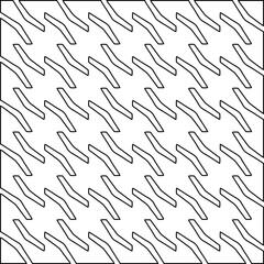 Stylish texture with figures from lines. Diagonal pattern.Abstract texture for textile, fabric, wallpaper, wrapping paper.Black and white geometric wallpaper.