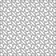 Stylish texture with figures from lines. Diagonal pattern.Abstract texture for textile, fabric, wallpaper, wrapping paper.Black and white geometric wallpaper.