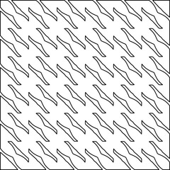 Stylish texture with figures from lines. Diagonal pattern.Abstract texture for textile, fabric, wallpaper, wrapping paper.Black and white geometric wallpaper.