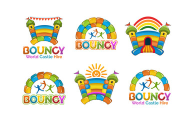 Bouncy Castle Hire logo design bundle