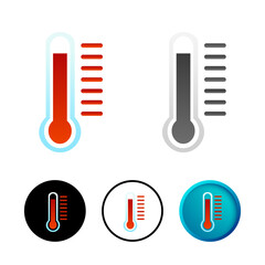 Modern Hot Weather Icon Illustration