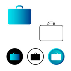 Modern Bag Icon Illustration