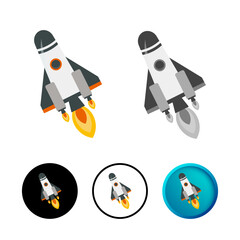 Flat Space Icon Illustration