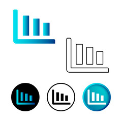 Abstract Graph Icon Illustration