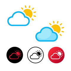 Abstract Weather Icon Illustration