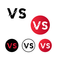 Abstract Versus VS Icon Illustration