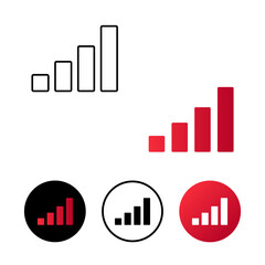 Abstract Network Signal Icon Illustration