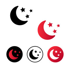 Abstract Night Icon Illustration