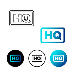 Abstract HQ Icon Illustration