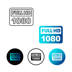Abstract Full HD 1080p Icon Illustration