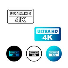Abstract Ultra HD 4K Icon Illustration