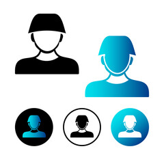 Abstract Soldier Army Icon Illustration