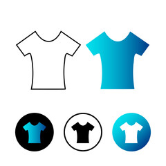 Abstract Woman Tshirt Icon Illustration