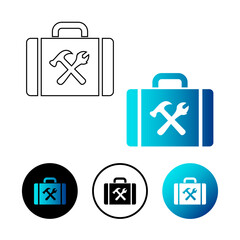 Abstract Toolbox Icon Illustration