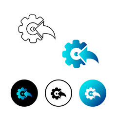 Abstract Integration Icon Illustration