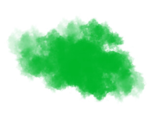 Obraz premium Green smoke transparent