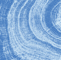 Tree Rings Wood Stamp Colorful Vector Art