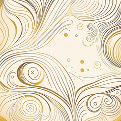 Fototapeta na wymiar Luxury gold Line arts background. Golden mountains art deco isolated. Luxury wallpaper. AI generator