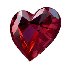 Fototapeta premium Heart shaped ruby