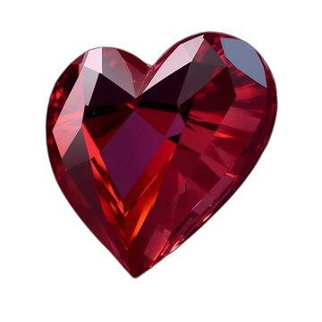 Heart shaped ruby