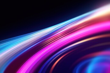 abstract futuristic background with pink blue glowing neon moving high speed wave lines and bokeh lights. Data transfer concept Fantastic wallpaper