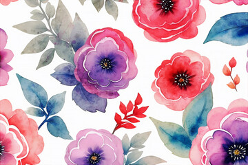 Elegant and beautiful watercolor floral illustration - 621134898