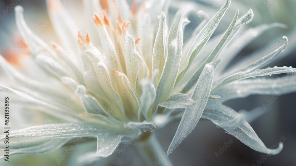 Poster a close up of macro photography of nature in dull style with a soft focus. generative ai image aig30