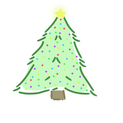Christmas tree, minimalist, cute, beautiful