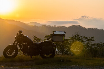 Fototapeta premium sunset on the road