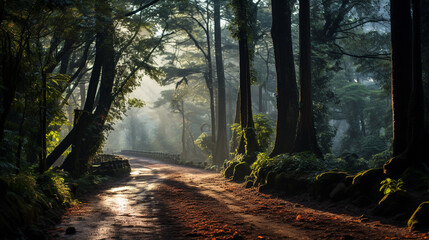 Obraz premium Generative AI, Whispering Sunlight