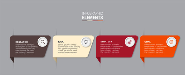 Steps infographic design