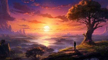 Beautiful Scenery Game Art