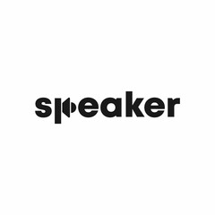 speaker logo design, logotype and vector logo