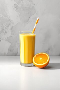 Orange Juice, Juice, Orange.Generative AI