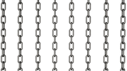 The metal chain png image 3d rendering