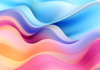 Fototapeta premium image of abstract gradient holographic background with waves